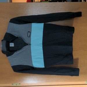 PINK Quarter Zip, Grey, Teal, Charcoal, Small